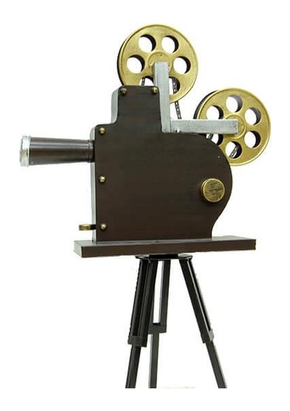 Sinemaskop Kamera Tripodlu Model Vintage Dekoratif Hediyelik modelleri