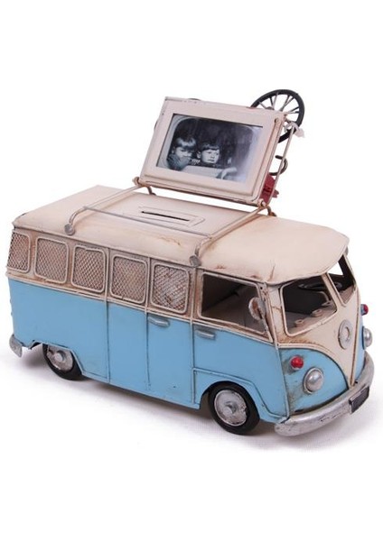 Dekoratif Metal Minibüs Çerçeveli ve Kumbaralı Hediyelik fiyatları
