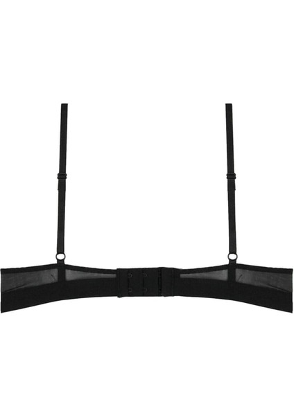 1895 Kadın Siyah Dikişsiz Baskılı Tül Sütyen fiyatları