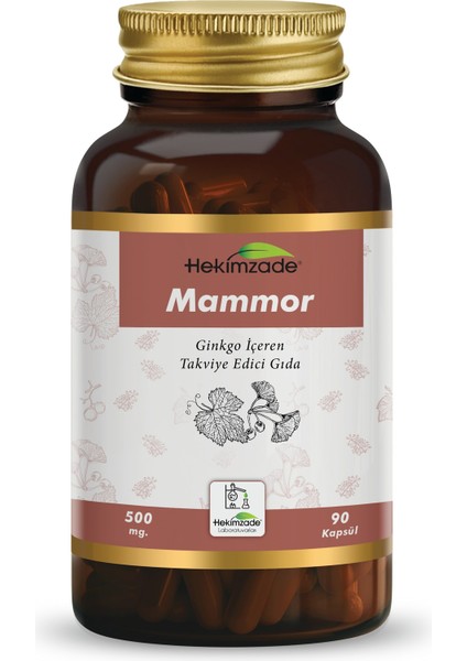 Mammor 90 Kapsül 500MG - Ginkgo İçeren Takviye Edici Gıda