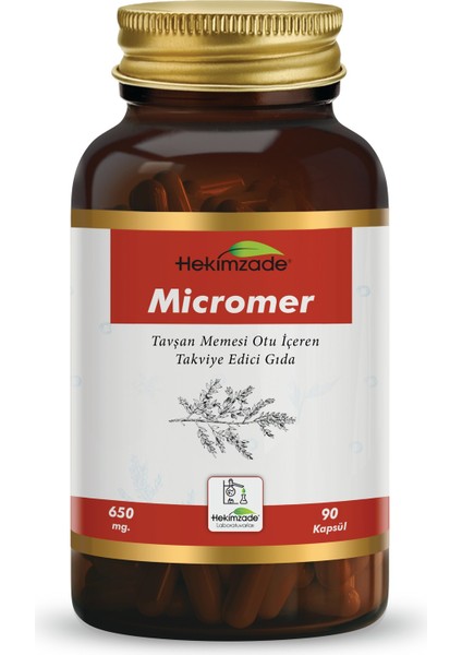 Micromer 90 Kapsül 650MG - Tavşan Memesi Otu İçeren Takviye Edici Gıda