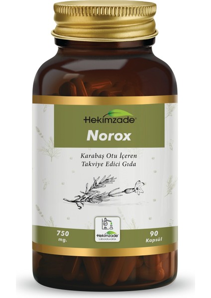 Norox 90 Kapsül 750MG - Karabaş Otu İçeren Takviye Edici Gıda