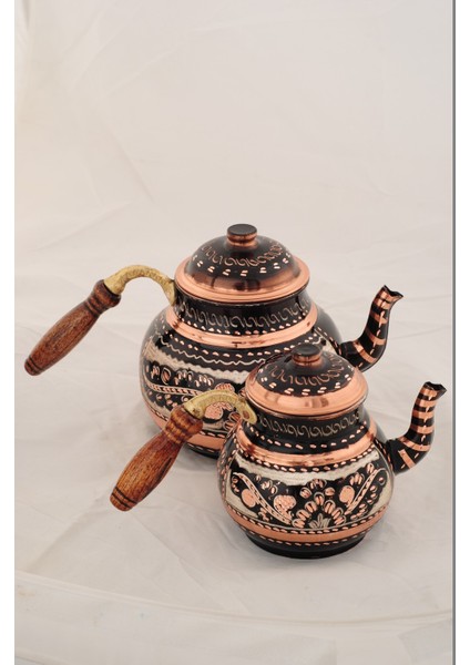 Osmanlı Ocaklı Erzincan İşlemeli Çaydanlık Takımı