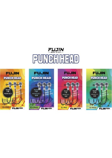 Fujin Punch Head Jighead Fj-Ph #3/0