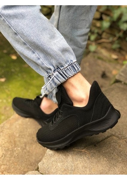 333 Triko Yüksek Taban Tarz Sneakers Siyah Erkek Spor Ayakkabısı fırsatları