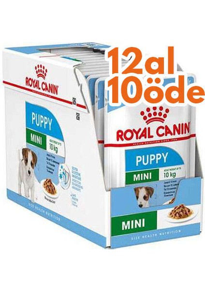 Pouch Mini Puppy Yavru Köpek Yaş Maması 85 gr - Box - 12 Al 10 Öde