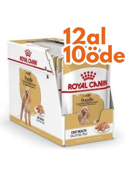 Royal Canin Pouch Poodle Irkı Özel Yaş Köpek Maması 85 gr - Box - 12 Al 10 Öde