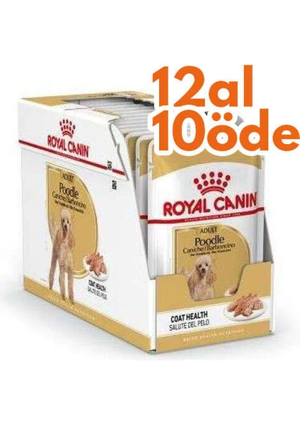 Royal Canin Pouch Poodle Irkı Özel Yaş Köpek Maması 85 gr - Box - 12 Al 10 Öde