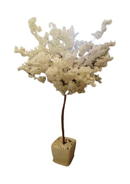 Yapay Beyaz Bahardalı Ağacı 2 mt Büyük Boy Bahardalı Yaz Ağacı Çiçek