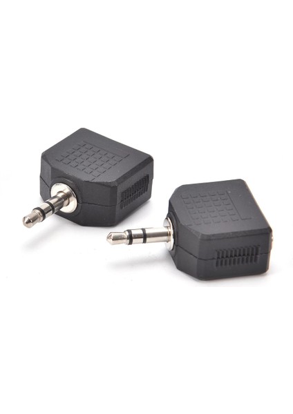 3.5mm Jak Çoklayıcı 2x 3.5 mm Stereo Dönüştürücü 1 Erkek 2 Dişi 3.5mm Çoğaltıcı Jak