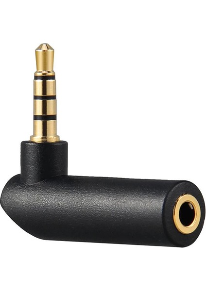 3.5mm Stereo L Aparat 4 Boğumlu 3.5 mm Stereo 90 Derece Sağ Açılı Çevirici Jak Dişi Erkek L modelleri
