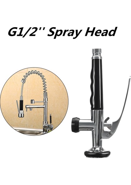 Elektrikli El Aletleri Mutfak G1 / 2 '' Sprey Kafası Lavabo Pull-Aşağı Durulama Öncesi Musluk Musluk Yedek Parça Püskürtücü