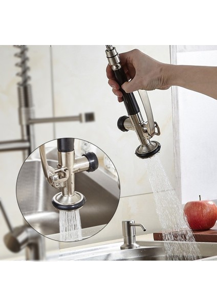 Elektrikli El Aletleri Mutfak G1 / 2 '' Sprey Kafası Lavabo Pull-Aşağı Durulama Öncesi Musluk Musluk Yedek Parça Püskürtücü fırsatları