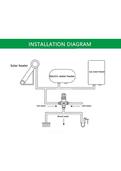 Bakır 3 Yollu Termostatik Karışım Vanası 3/4 Inç Güneş Enerjili Su Isıtıcı(Yurt Dışından) indirimleri