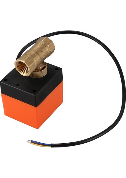 DN15-2 AC220V Klima Yerden Isıtma Mikro-Elektrikli Iki Yönlü Küresel Vana Üç Hatlı Iki Kontrol Elektrikli Küresel Vana