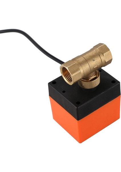 DN15-2 AC220V Klima Yerden Isıtma Mikro-Elektrikli Iki Yönlü Küresel Vana Üç Hatlı Iki Kontrol Elektrikli Küresel Vana indirimleri