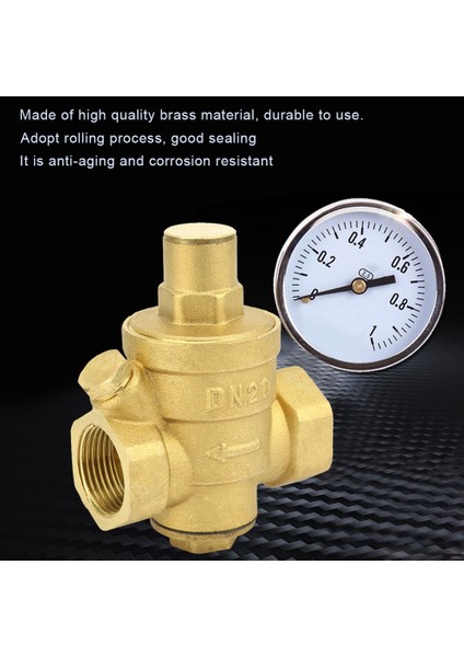 Su Basıncı Regülatörü DN20 Ayarlanabilir Pirinç Regülatör Vanası indirimleri