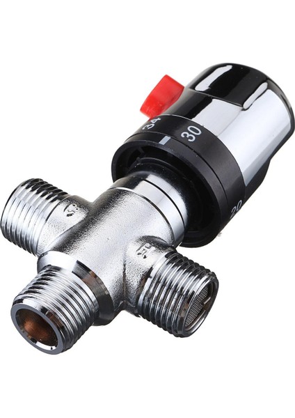 15mm Sıcak/Soğuk Su Termostatik Karışım Vanası - Gümüş (Yurt Dışından)