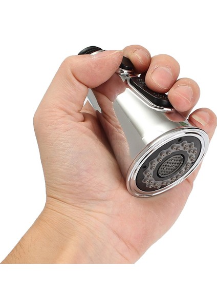 Üç Fonksiyonlu Mutfak Bataryası Musluk Musluk Nozul Flared Pull Pull Bubble Duş - Elektrolizle indirimleri