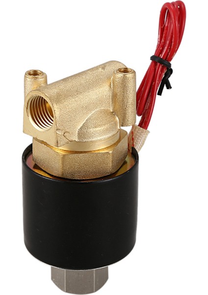 1/4 Inç Dn8 Normalde Açık N/o Pirinç Elektrikli Solenoid Valf 220V Su Yağ Gazı Için Pnömatik Valf, Elektrikli Solenoid Valf