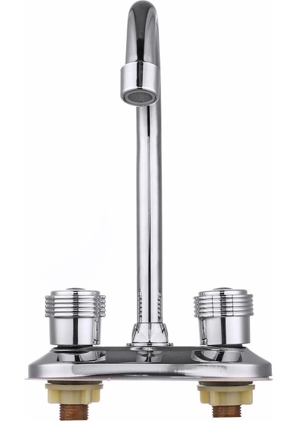 Mutfak Su Musluğu Çift Kolu Musluk 360 ° Döner Borulu Evye Lavabo Bataryası Banyo fiyatları