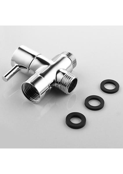 Su Ayırıcı Duş Tee Adaptörü Ayarlanabilir Duş Başlığı Yön Vanası 3 Yollu Yön Vanası Banyo Aksesuarları fırsatları