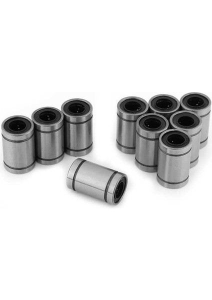 Çubuk Cnc Parçaları Için Rulman 10PCS LM8UU 8mm Lineer Hareket Burcu