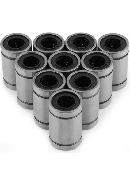Çubuk Cnc Parçaları Için Rulman 10PCS LM8UU 8mm Lineer Hareket Burcu
