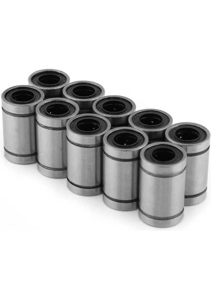 Çubuk Cnc Parçaları Için Rulman 10PCS LM8UU 8mm Lineer Hareket Burcu