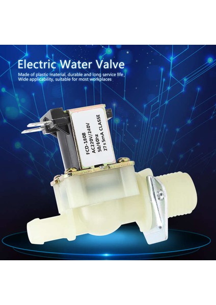 220V 0.02-0.8mpa Kullanan Ev Için Solenoid Valf 1/2in Elektrik Girişi 1-Yollu Kılavuz Plastik fırsatları