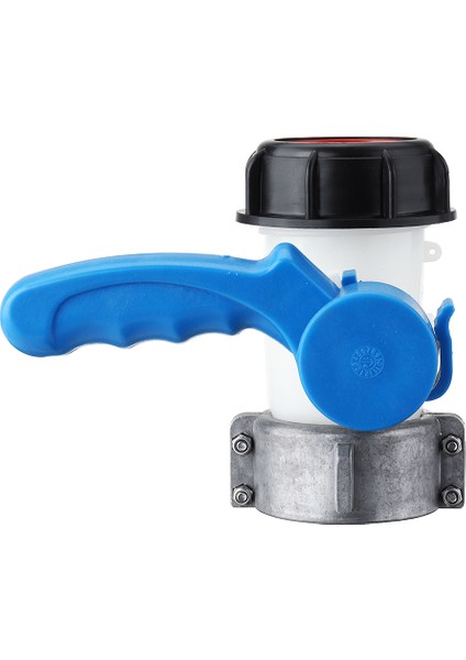 DN40/50 Ibc Evrensel Hortum Bağlantısı Musluk Kapatma Bahçe Aksesuarları Kaba Dişli Tote Tank Adaptörü Alüminyum Alaşımlı Kelebek Vana - 62MM modelleri