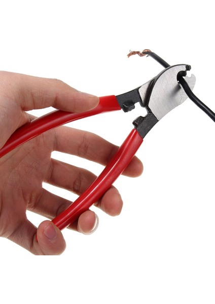 Faydalı Araçlar Ck T3963 160MM Kablo Kesici Kırmızı 6 Inç Kablo Kelepçesi Tel Kablo Kesme Hattı Kelepçesi Teğet Pense