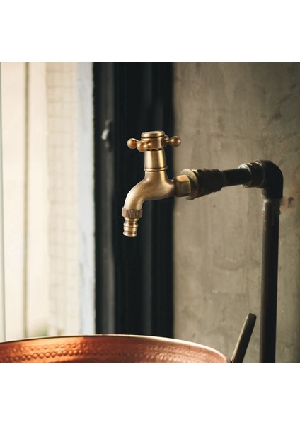 Banyo Musluğu Ury Antika Br Su Musluğu Dekoratif Dış Mekan Musluğu Bahçe Önlüğü Dokunun Banyo Çamaşır Makinesi modelleri