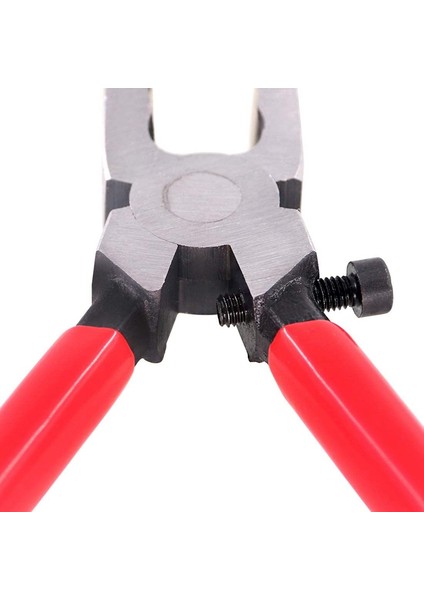 Kolu Kırma Cam Pense Vitray Aletler Düz Uçlu Cam Pense Düz Cam Kırpma Pensesi El Aleti Kırmızı(Yurt Dışından) indirimleri