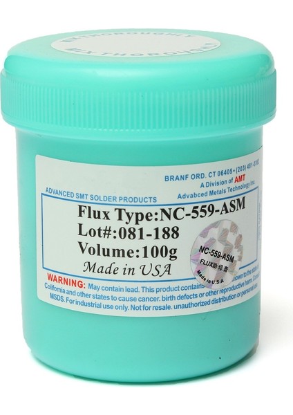 100G NC-559-ASM Bgasmt Ic Reballing Lehim Pastası Flux Gres -