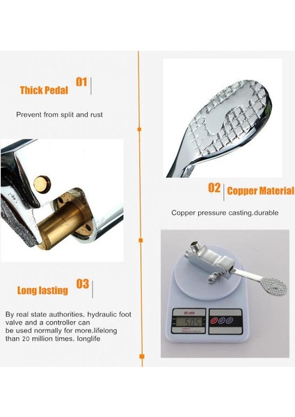 Yeni Zemin Ayak Pedalı Vana Kontrol Musluk Anahtarı Tek Havzası Paslanmaz Çelik Musluk Zemin Anahtarı Hastane Otel Banyo Malzemeleri - modelleri