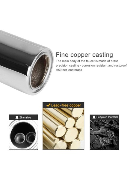 Musluk Banyo Brşıkprofil Tipi Lavabo Bataryası Soğuk ve Sıcakmevcut Üstün Kaliteli Seramik Vana indirimleri