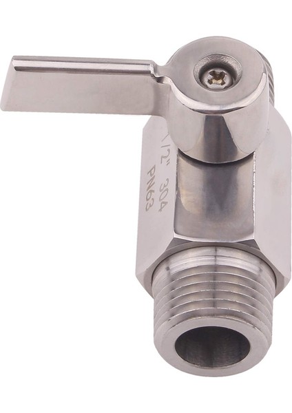 Paslanmaz Küresel Vana 1/2 Inç Npt Dişli Erkek Küçük Mini Küresel Vana Su Akış Regülatörü Kafa Kontrol Vanası, Küresel Vana 1 fırsatları