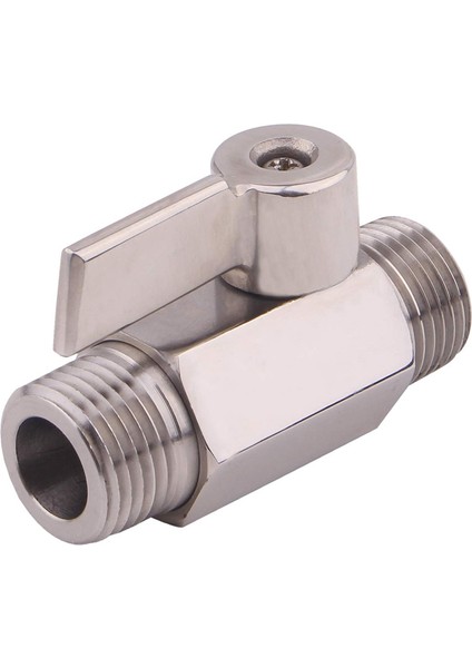 Paslanmaz Küresel Vana 1/2 Inç Npt Dişli Erkek Küçük Mini Küresel Vana Su Akış Regülatörü Kafa Kontrol Vanası, Küresel Vana 1 indirimleri