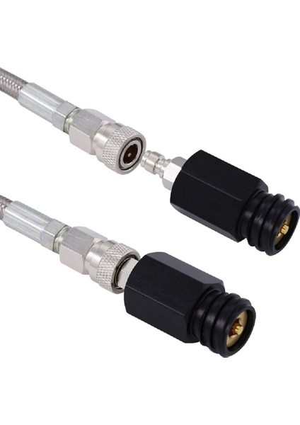 60 Inç Yüksek Basınç Hortumlu Co2 Silindir Dolum Adaptörü, Co2 Tankı Soda Maker Aksesuarları CGA320 - Gümüş fırsatları