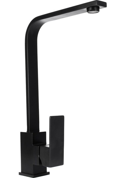 Modern Kare Evye Bataryaları Tek Kolu Lavabo Bataryası Döner Siyah Musluk Aksesuarları - modelleri