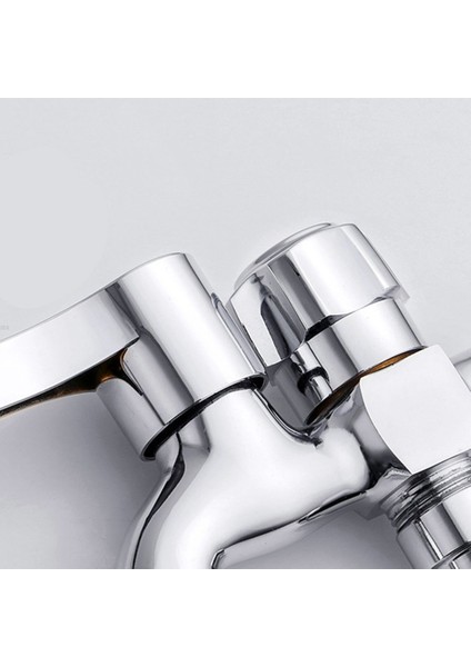 Çift Bahçe Musluğu Çamaşır Makinesi Musluğu Çift Ev Önlüğü Musluğu Kullanarak - Gümüş(Yurt Dışından) fiyatları