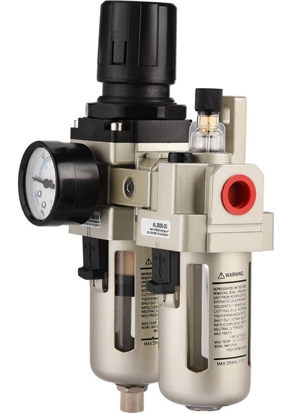 1 Adet AC3010-03 Alüminyum Alaşımlı Sıkıştırılmış Hava Basınç Regülatörü Nem Tuzağı Su Filtresi 3/8