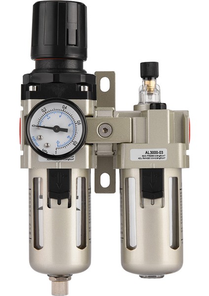 1 Adet AC3010-03 Alüminyum Alaşımlı Sıkıştırılmış Hava Basınç Regülatörü Nem Tuzağı Su Filtresi 3/8 fiyatları