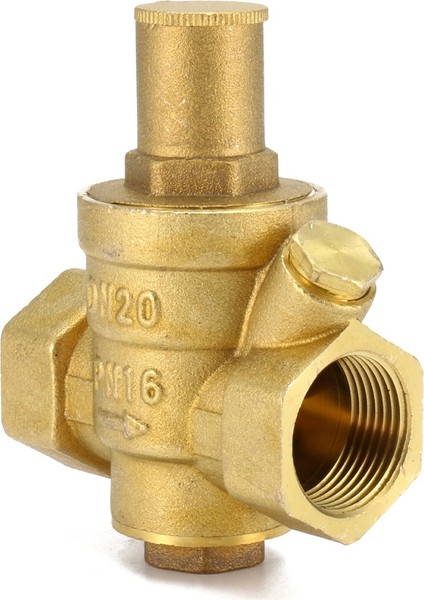 Faydalı Araçlar DN20 3/4'' Ayarlanabilir Pirinç Su Basıncı Regülatörü Düşürücü W/ölçer Ölçer fırsatları