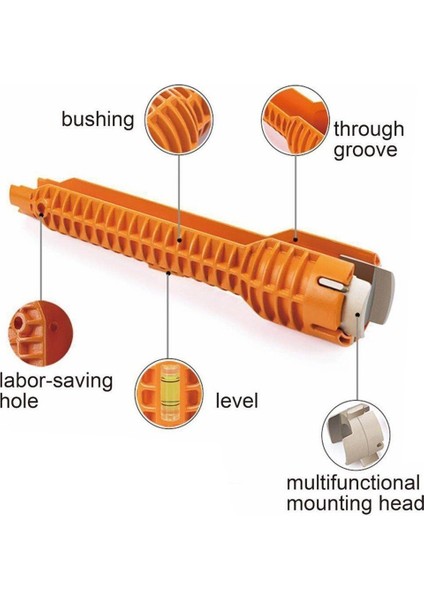 Musluk ve Lavabo Montajcısı Musluk ve Lavabo Montaj Aleti Mutfak Banyo Aleti - Turuncu modelleri