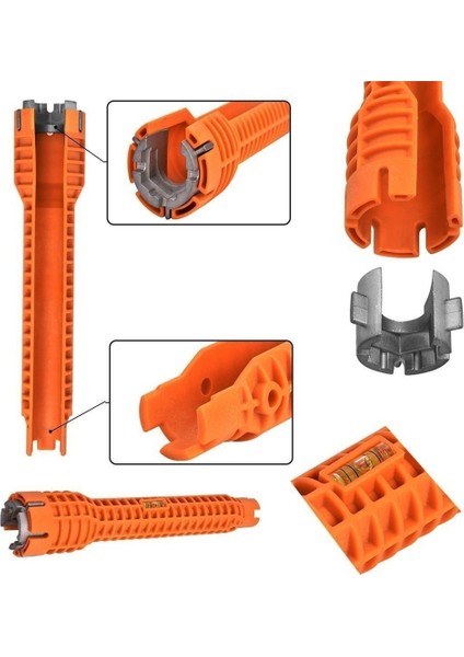 Musluk ve Lavabo Montajcısı Musluk ve Lavabo Montaj Aleti Mutfak Banyo Aleti - Turuncu indirimleri