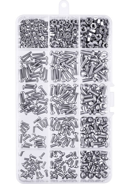 Kullanışlı Araçlar Suleve Mxst2 480 Adet M2.5 / M3 / M4 Torx Vida Makinesi 304 Paslanmaz Çelik Başlı Cıvata-Somun Çeşitleri Için Ahşap Dıy(Yurt Dışından)