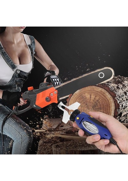 12V Mini Testere Bileyici Elektrikli Zincir Taşlama Makinesi Zincir Dosya Öğütücü