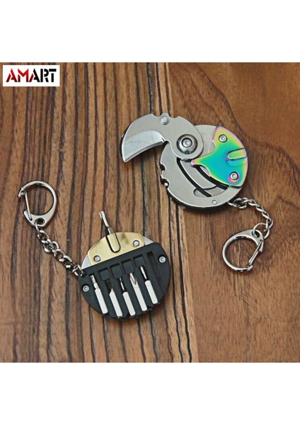 Çok Fonksiyonlu Cep Araçları Mini Katlanır Tornavida Pense Kesici Madeni Para Anahtarlık indirimleri